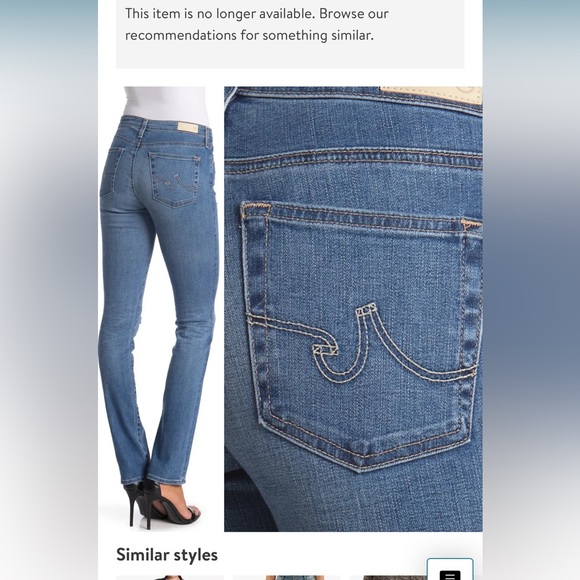 AG The Harper Essential Straight 25 Seasprite - Picture 3 of 10